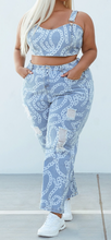 Load image into Gallery viewer, Chain Print Denim Set
